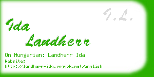 ida landherr business card